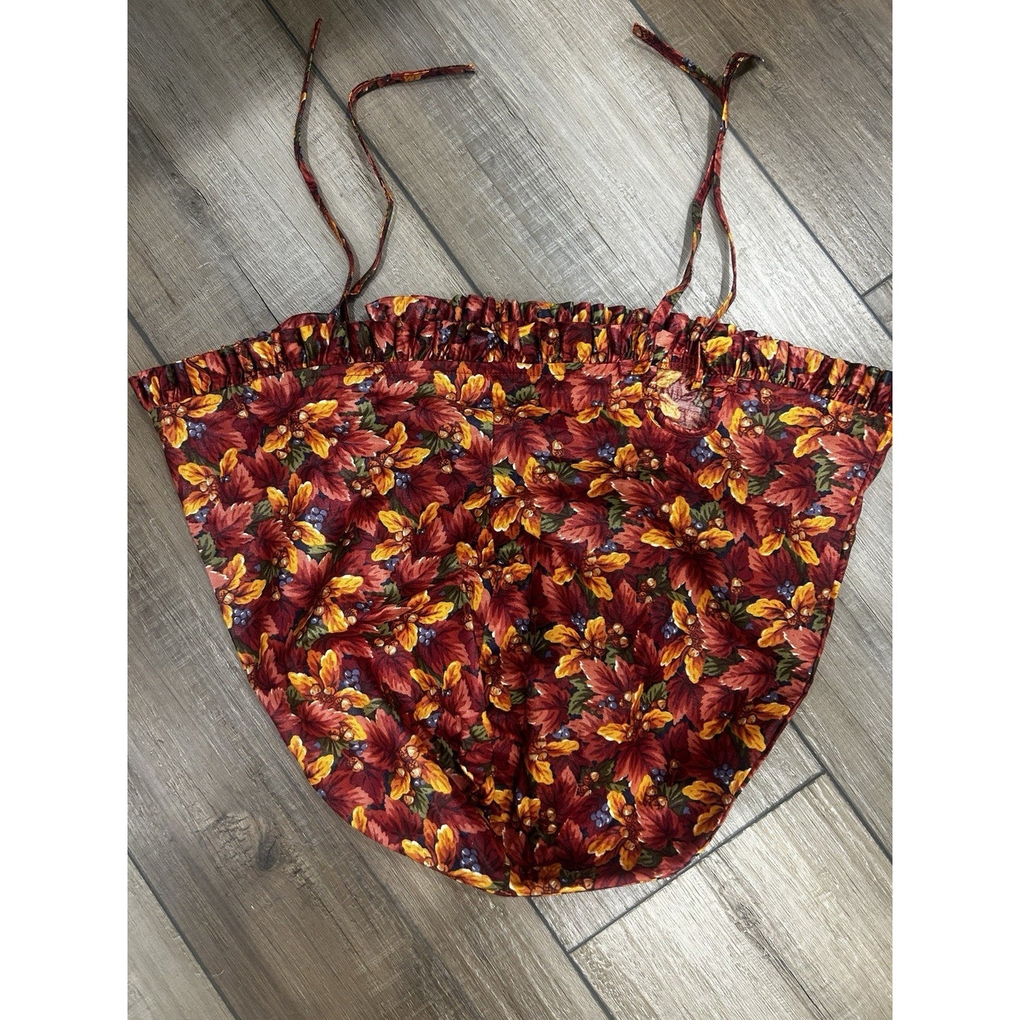 Longaberger Baskets 1997 Large Pumpkin Liner Fall Foliage Leaves Acorns