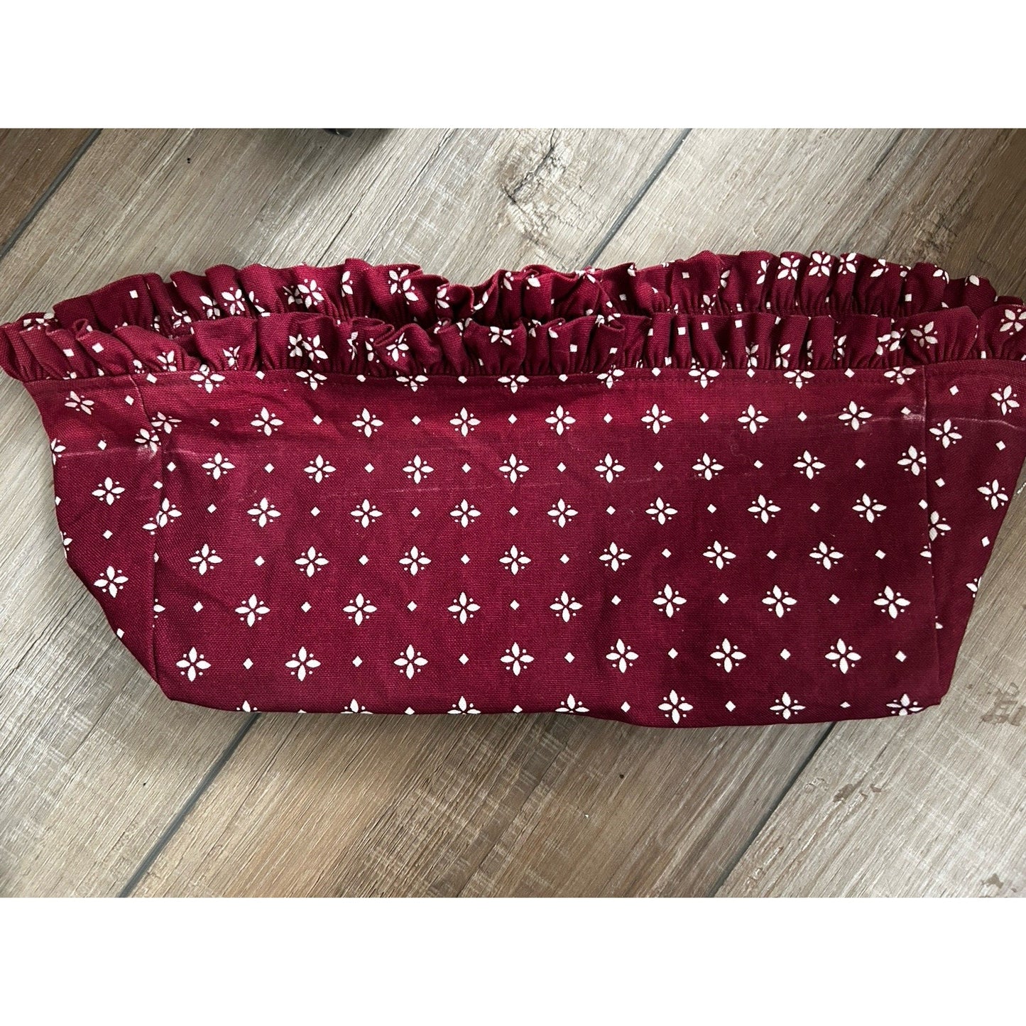 Longaberger Envelope Basket Liner Traditional Red fabric