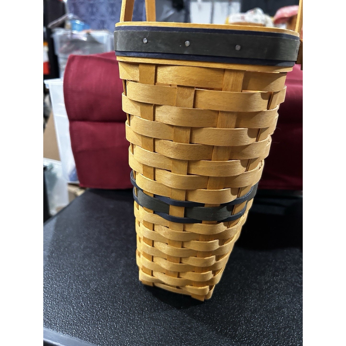 Longaberger Collectors Club Membership Basket 2002 Navy Blue Weaves