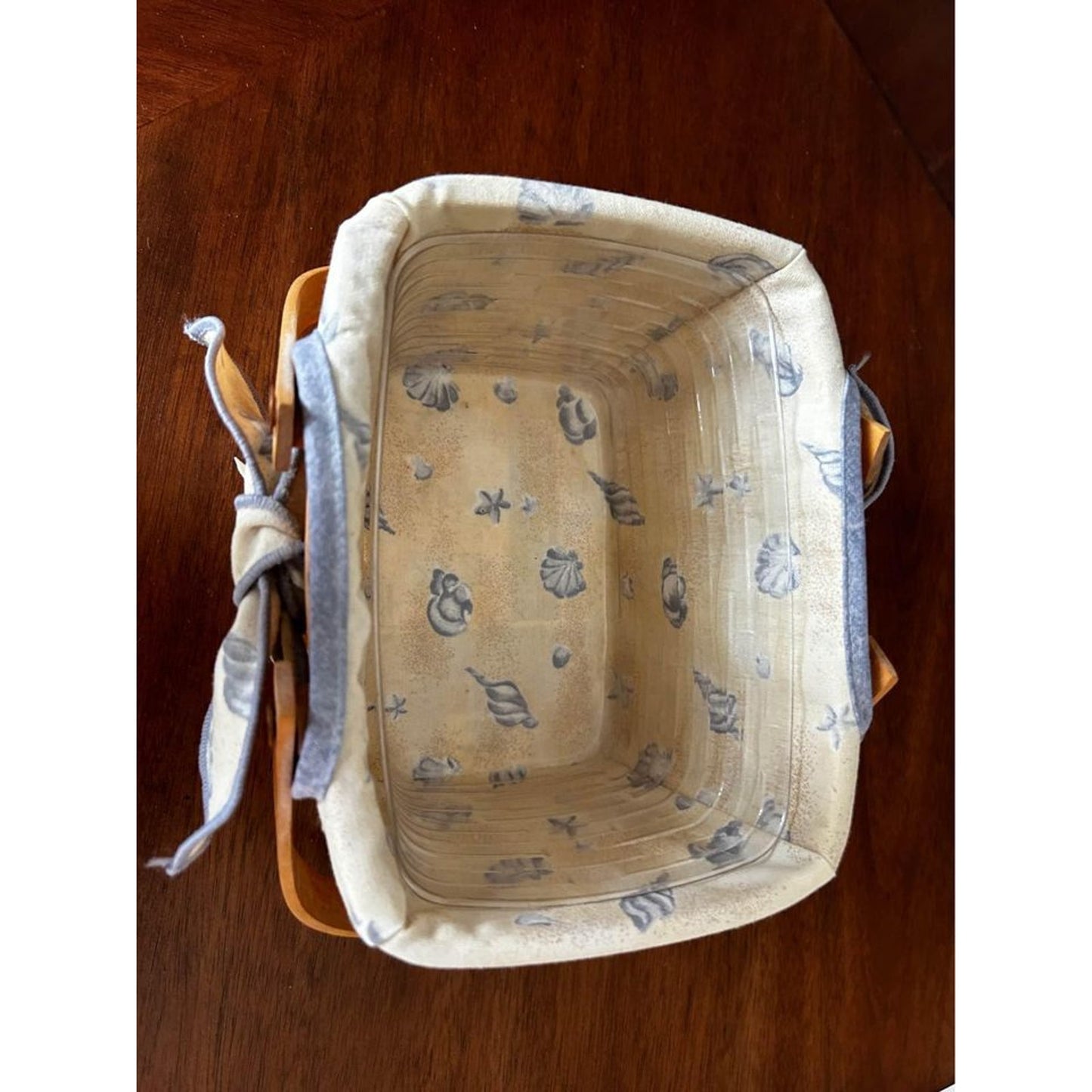 Longaberger Seashell beach basket combo