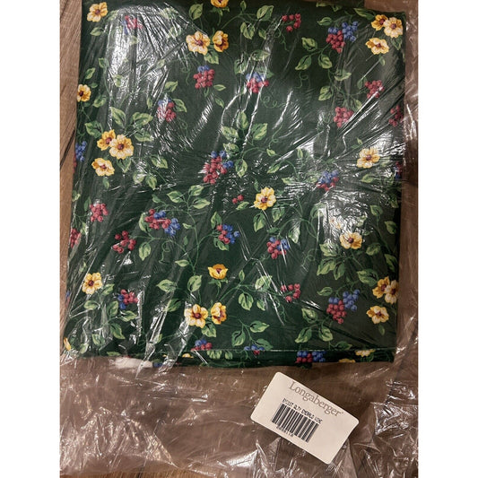 Longaberger Baskets 5 Yards Emerald Vine Bulk Fabric NEW Green floral Waverly