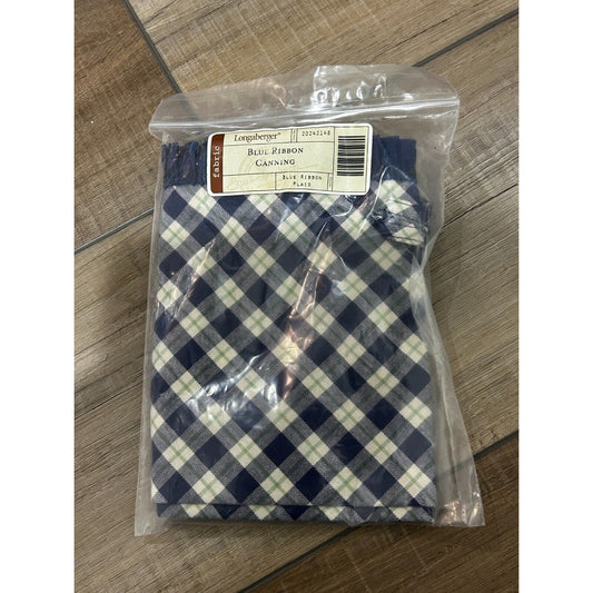 LONGABERGER BLUE RIBBON CANNING BASKET FABRIC LINER New