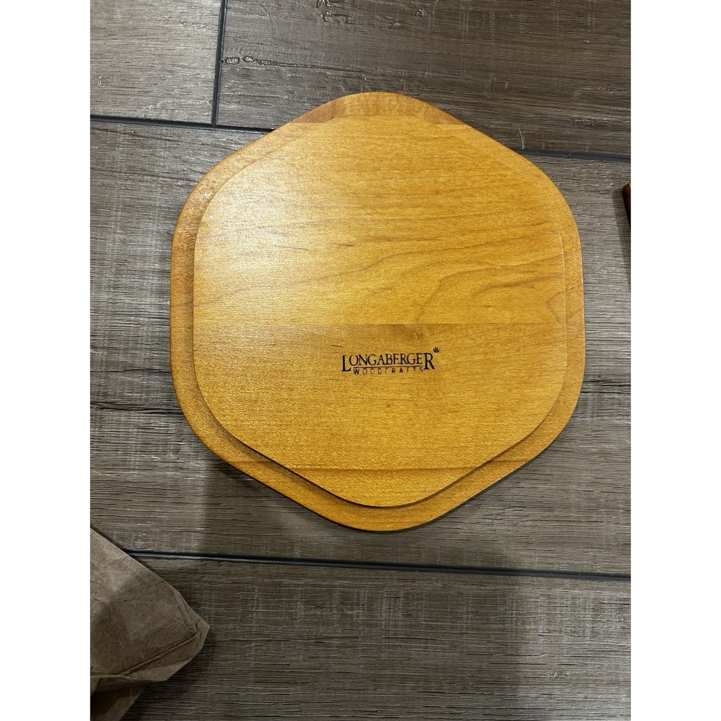 Longaberger Woodcrafts Lid For 7” Generations Basket Classic Stain