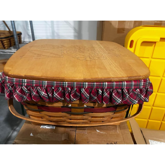 Longaberger Hostess Homecoming Christmas basket combo & engraved lid