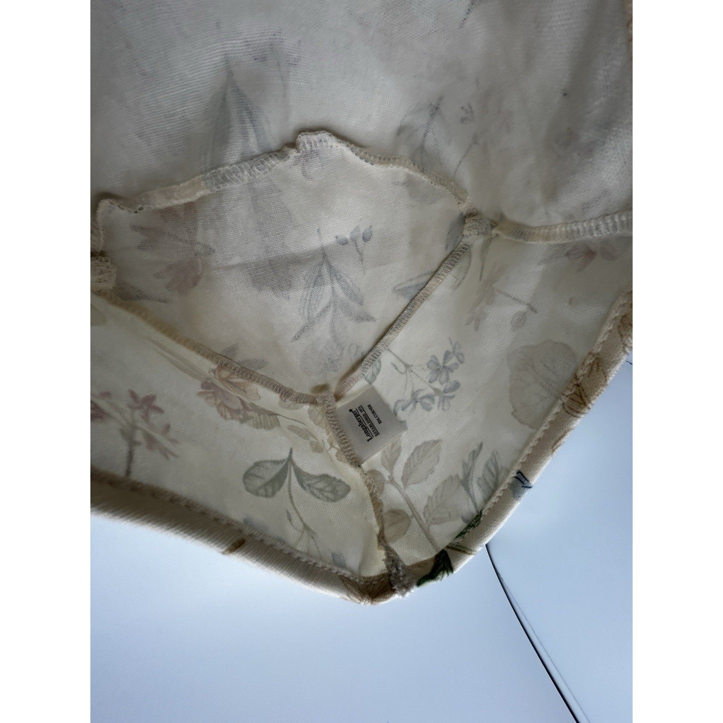 Longaberger Botanical Fields Liner for Small Corner Basket Counter Top 2 level