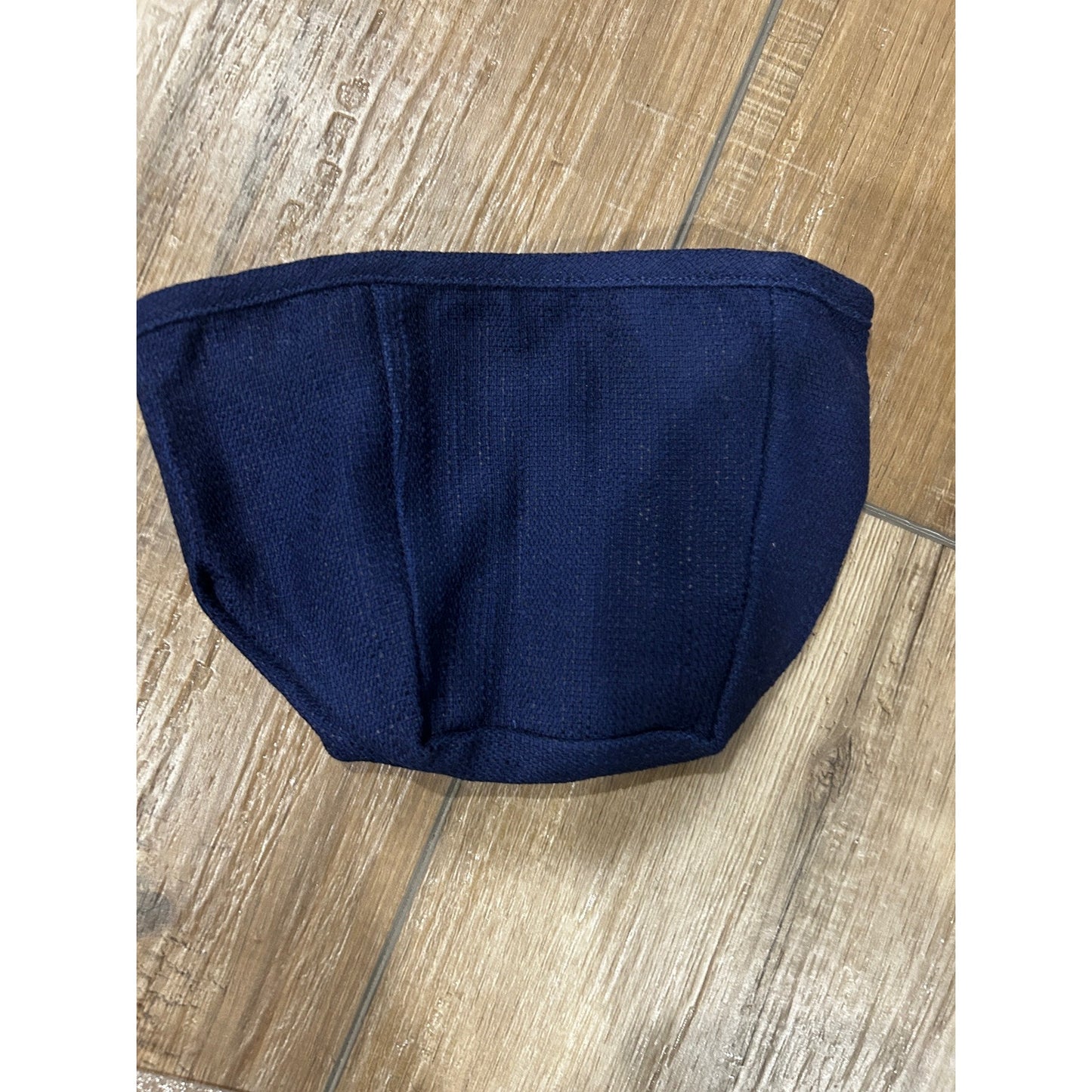 Longaberger Teaspoon Basket Fabric Liner Indigo Blue Navy Over the Edge