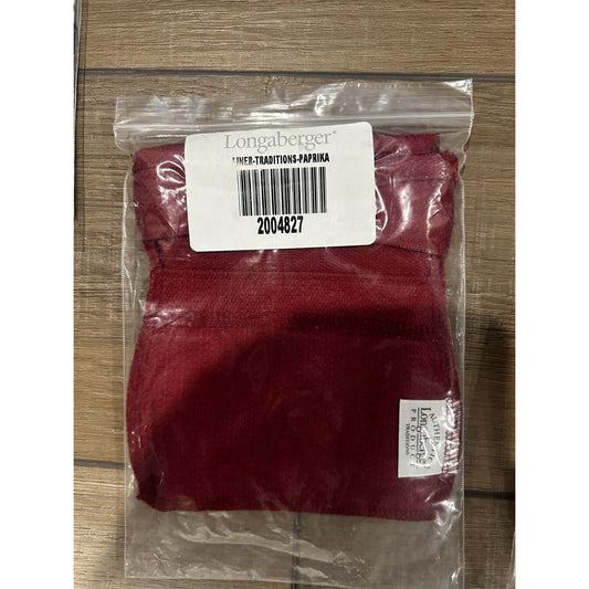 Longaberger Traditions Basket Liner Paprika # 2004827 New