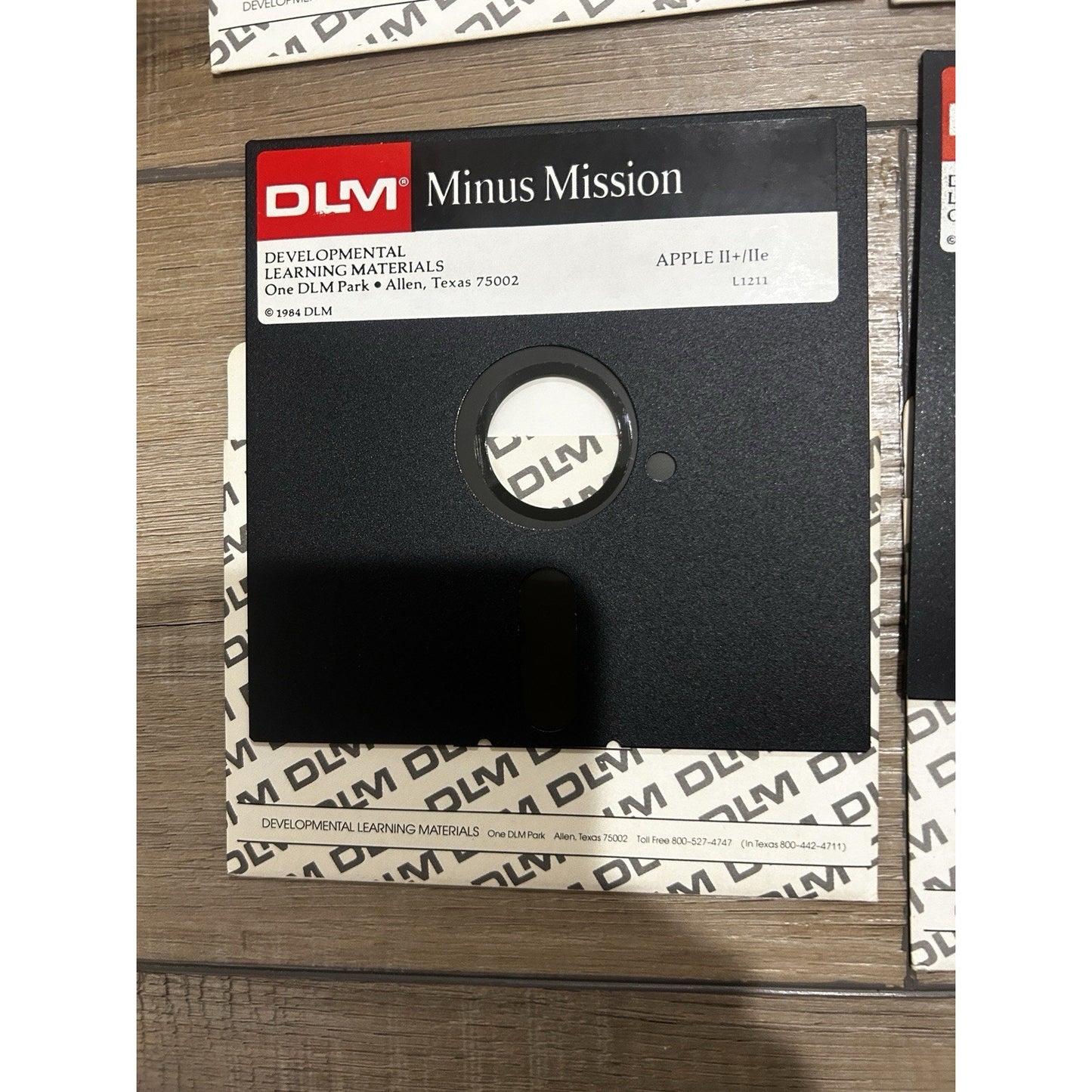 Meteor Multiplication Division Alien Addition DLM 1984 Apple II Floppy Disk Game