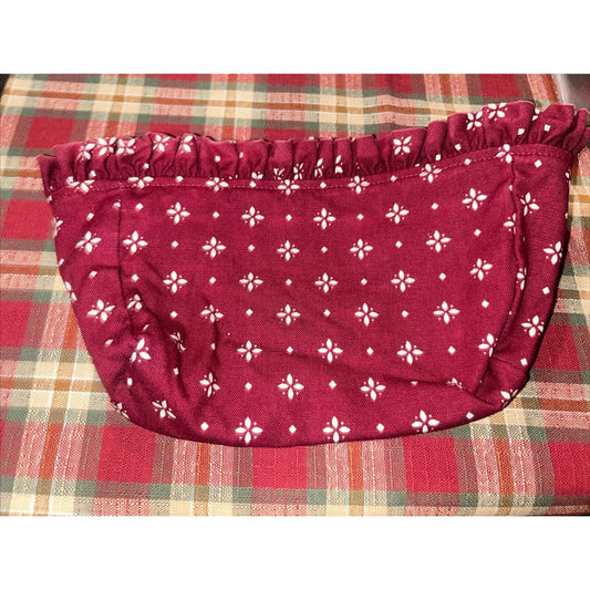 Longaberger Candle Med Key liner traditional red Fabric Stand Up
