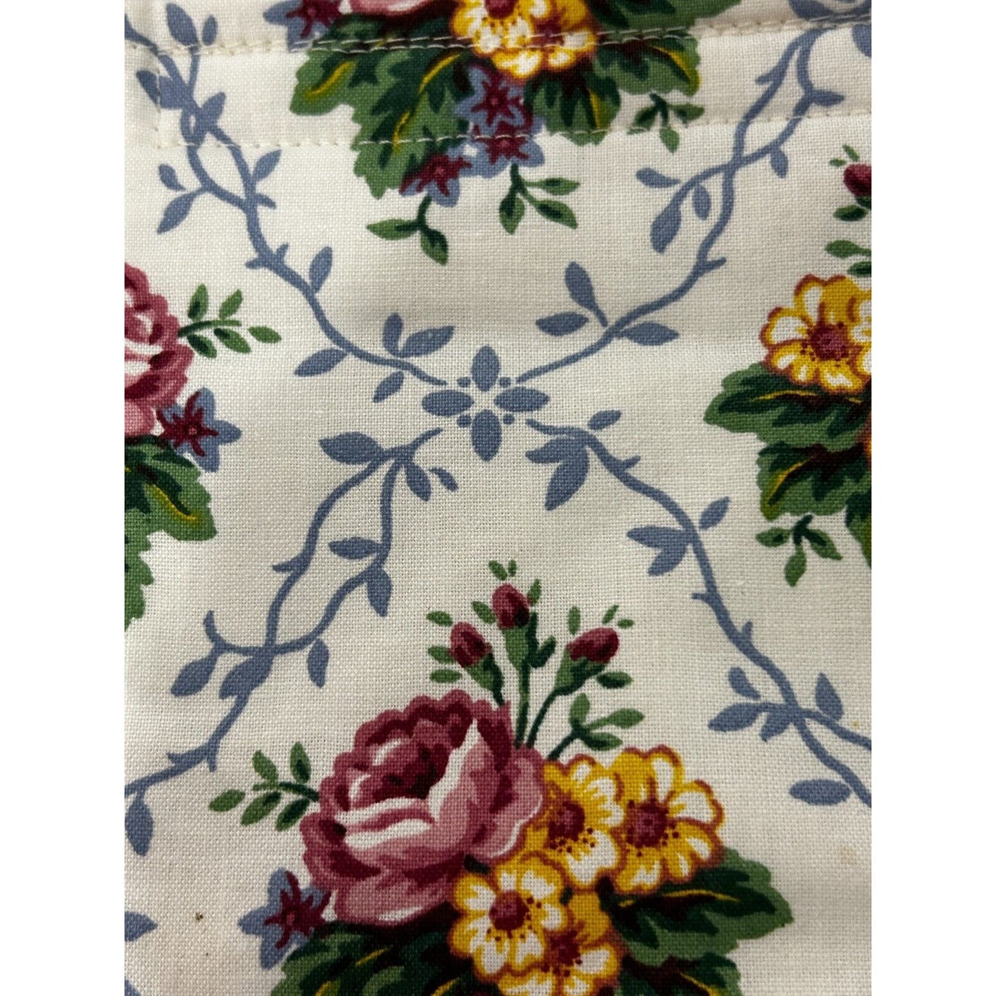 Longaberger Mothers Day Rose Floral Serving Tray Fabric Basket Liner NEW