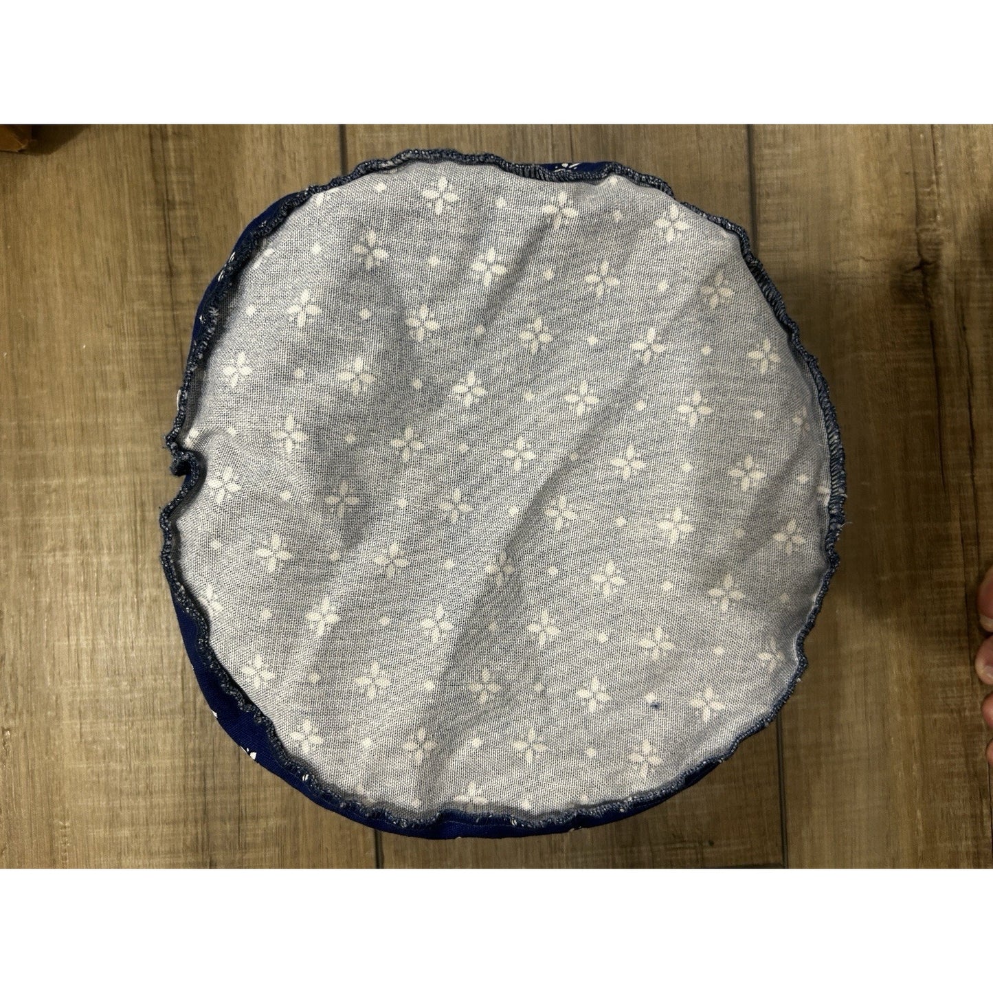 Longaberger DARNING Basket Liner Classic Blue fabric SU
