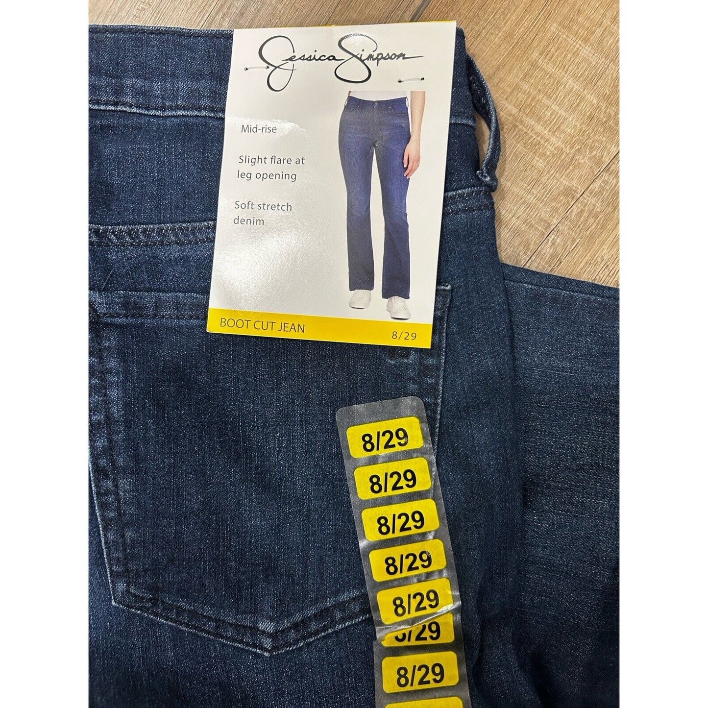 Jessica Simpson Ladies Bootcut Jean Size 8 / 29 Stretch NEW Denim Blue WITT