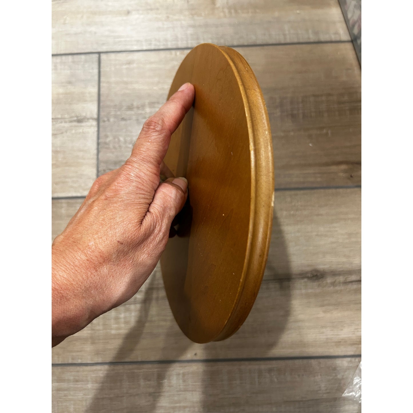 Longaberger LARGE L Canister Basket Lid Woodcrafts maple