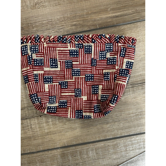 Longaberger 2002 Miniature Collectors Club Flag Basket Liner OLD GLORY fabric