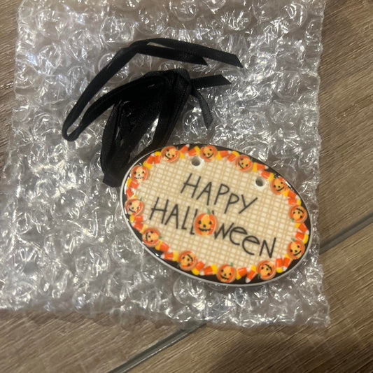 Longaberger happy halloween basket tie on NEW