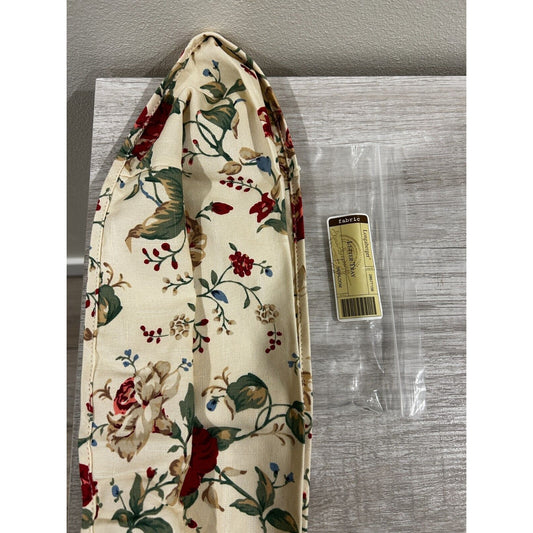 Longaberger Fabric Basket Liner LETTER TRAY Heirloom Floral roses New