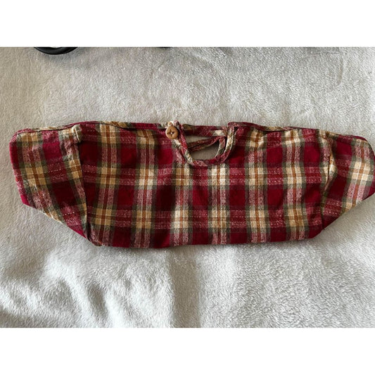 Longaberger Basket liner Orchard park plaid OPP Carry Along