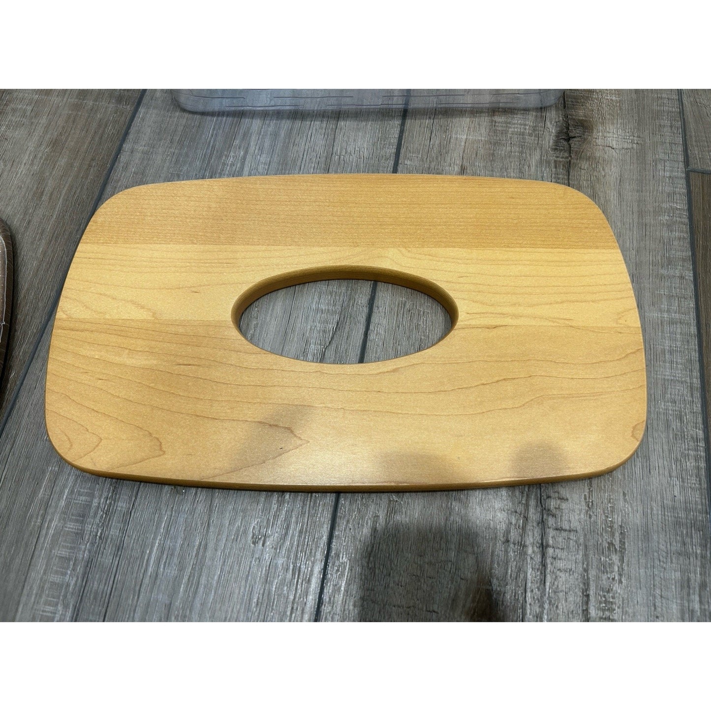 Longaberger Long Tissue Basket Lid Woodcrafts classic stain