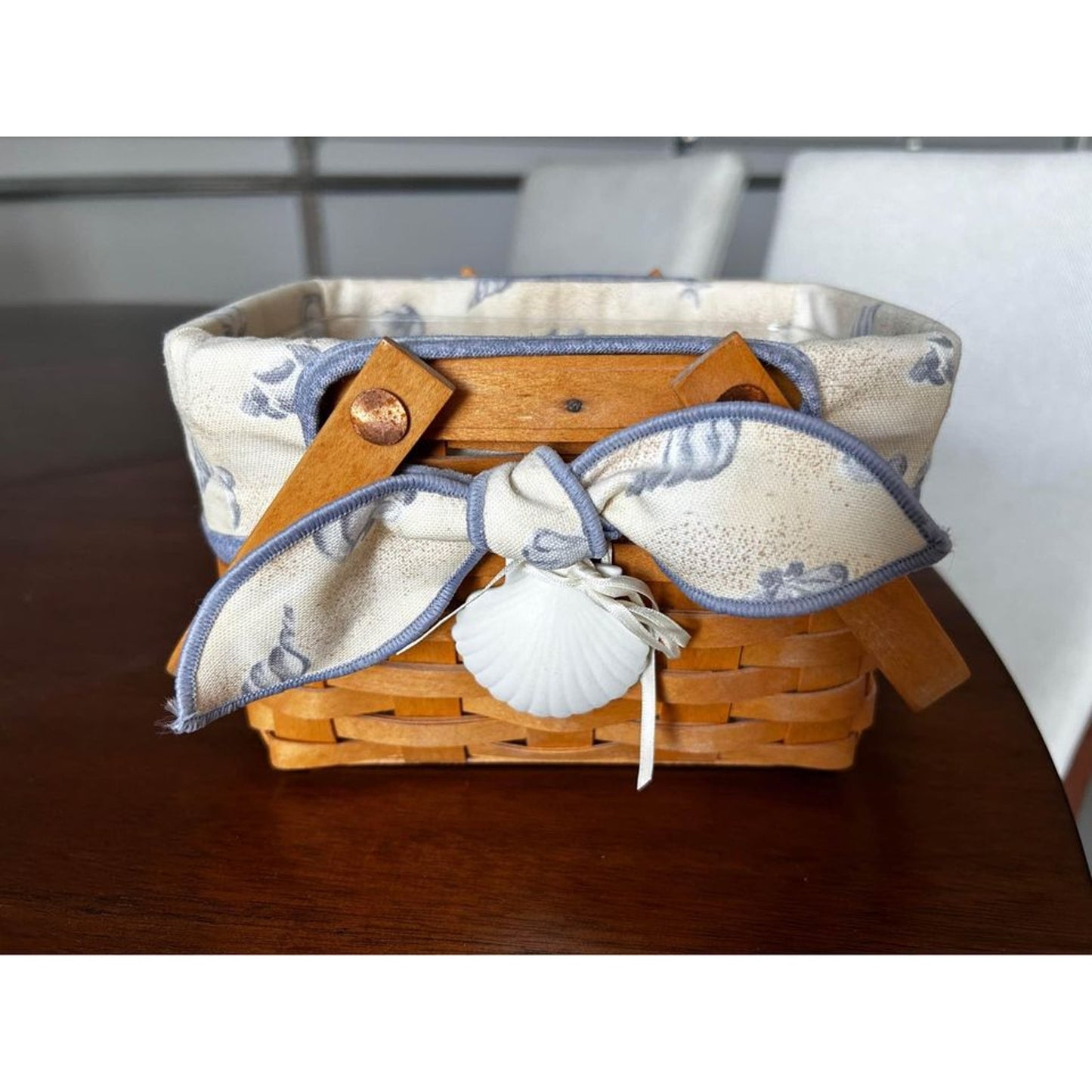 Longaberger Seashell beach basket combo
