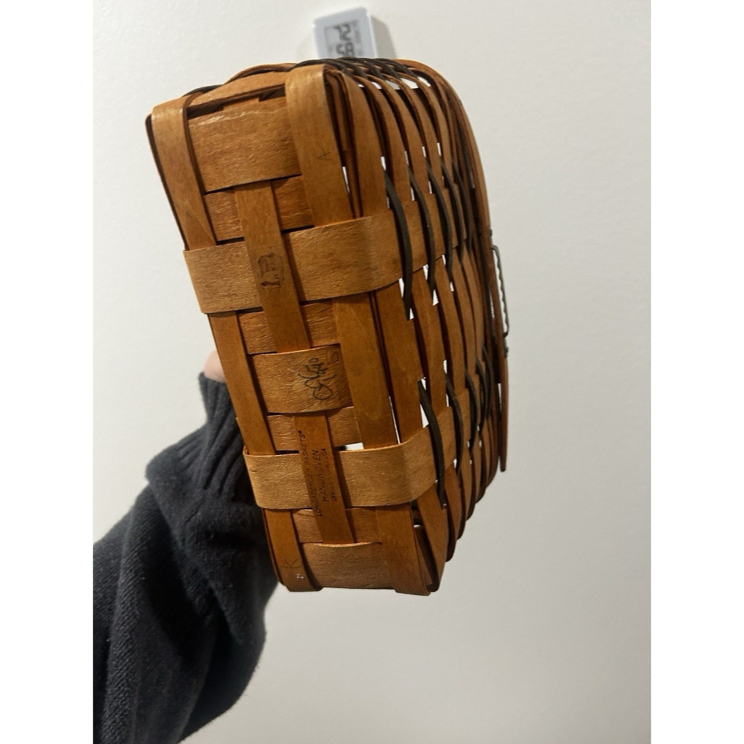 Longaberger 1990 Heartland Medium Hanging Key Basket