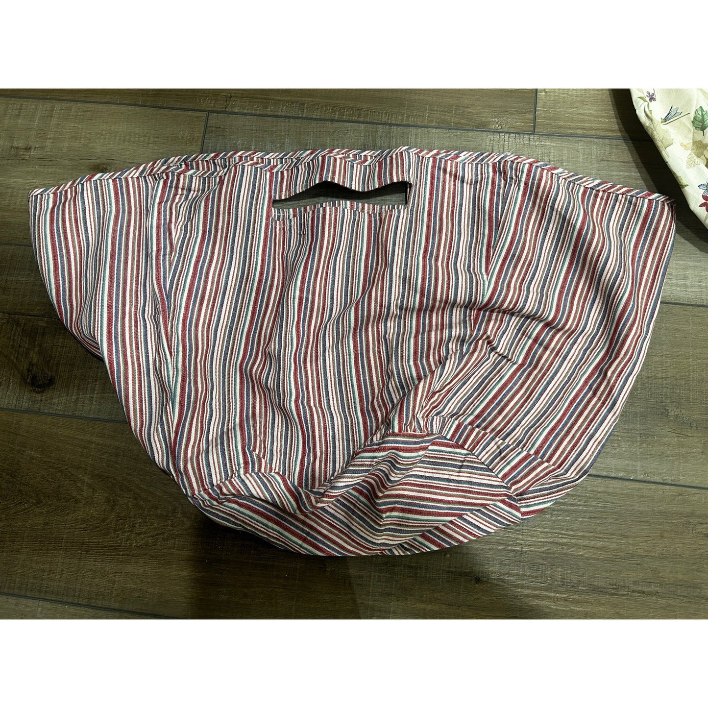 Longaberger Work Around Pot of Gold Basket Liner Market stripe