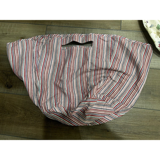 Longaberger Work Around Pot of Gold Basket Liner Market stripe