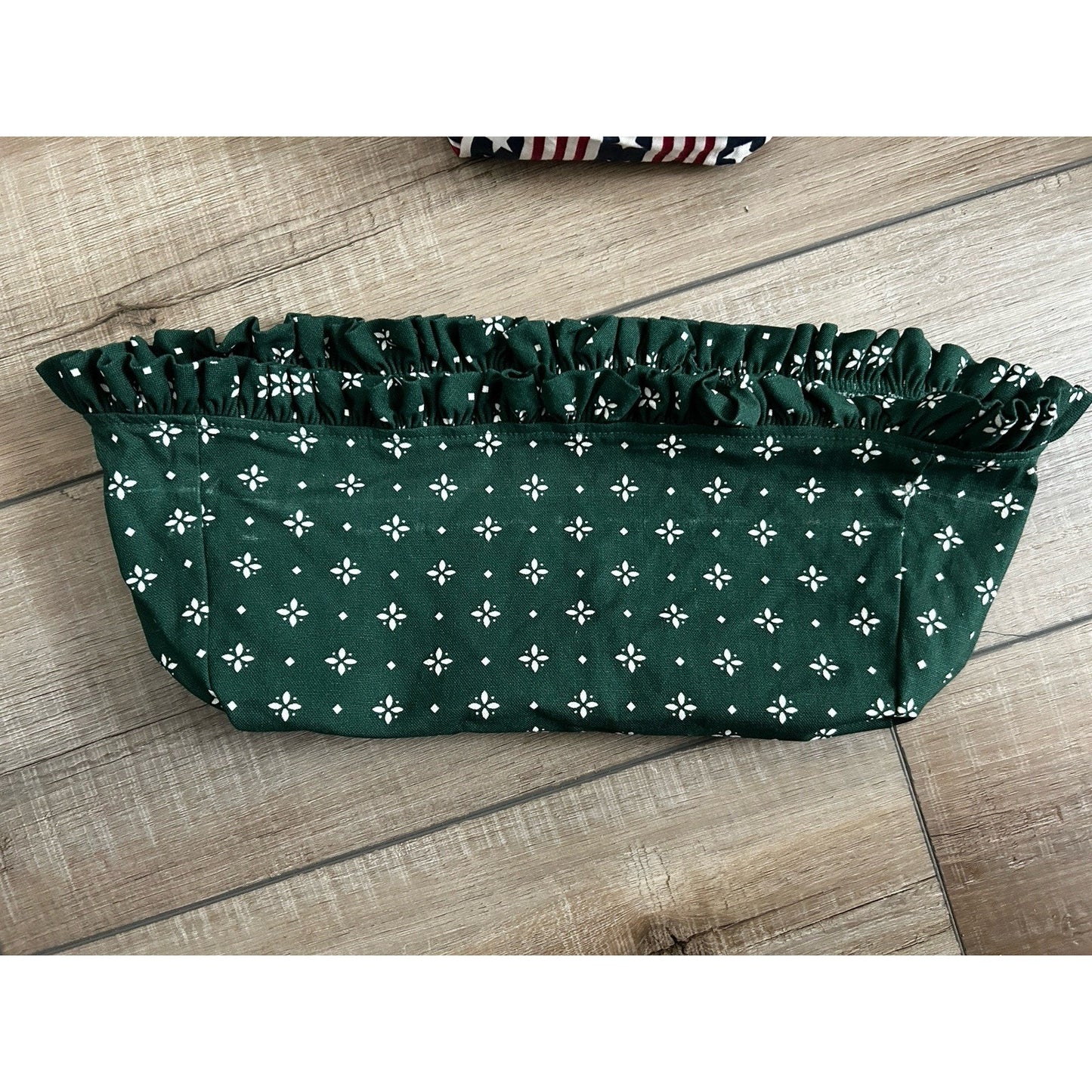 Longaberger Envelope Basket Liner Heritage Green fabric