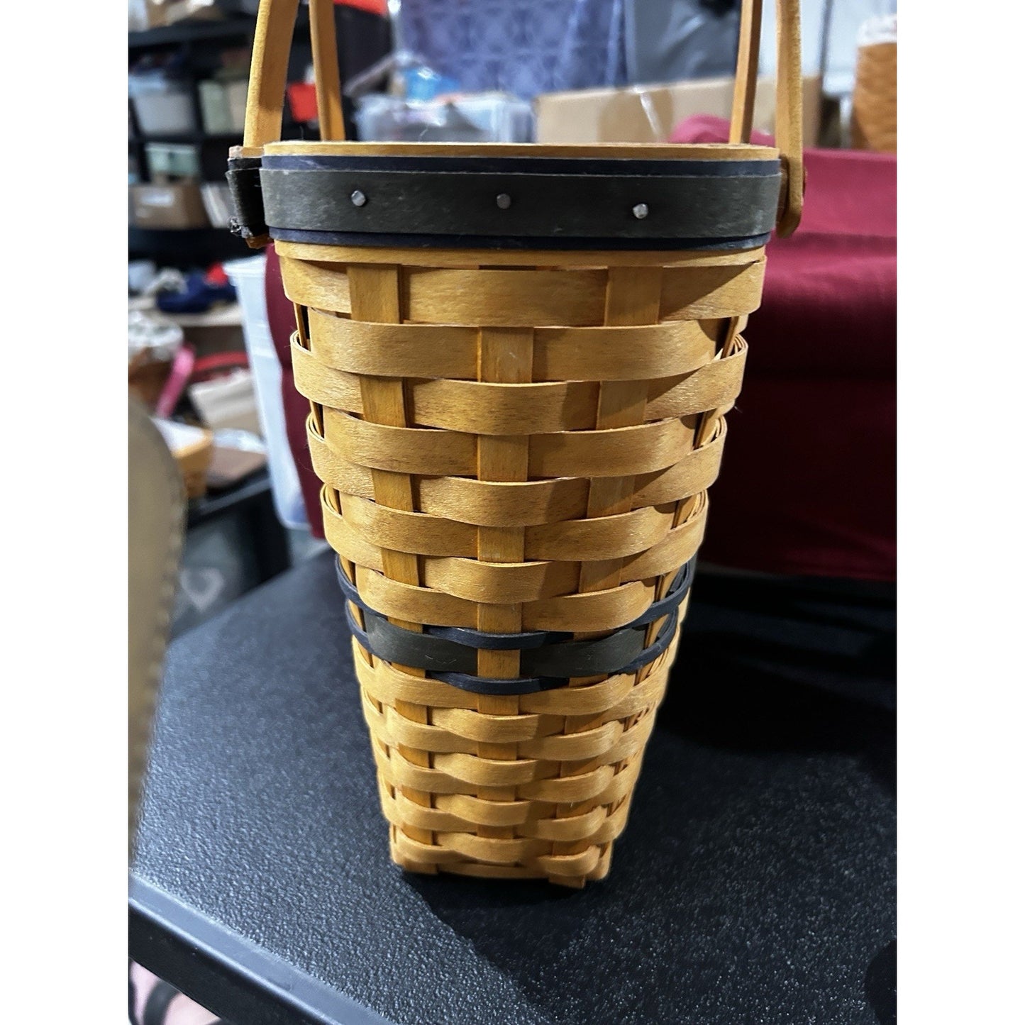 Longaberger Collectors Club Membership Basket 2002 Navy Blue Weaves