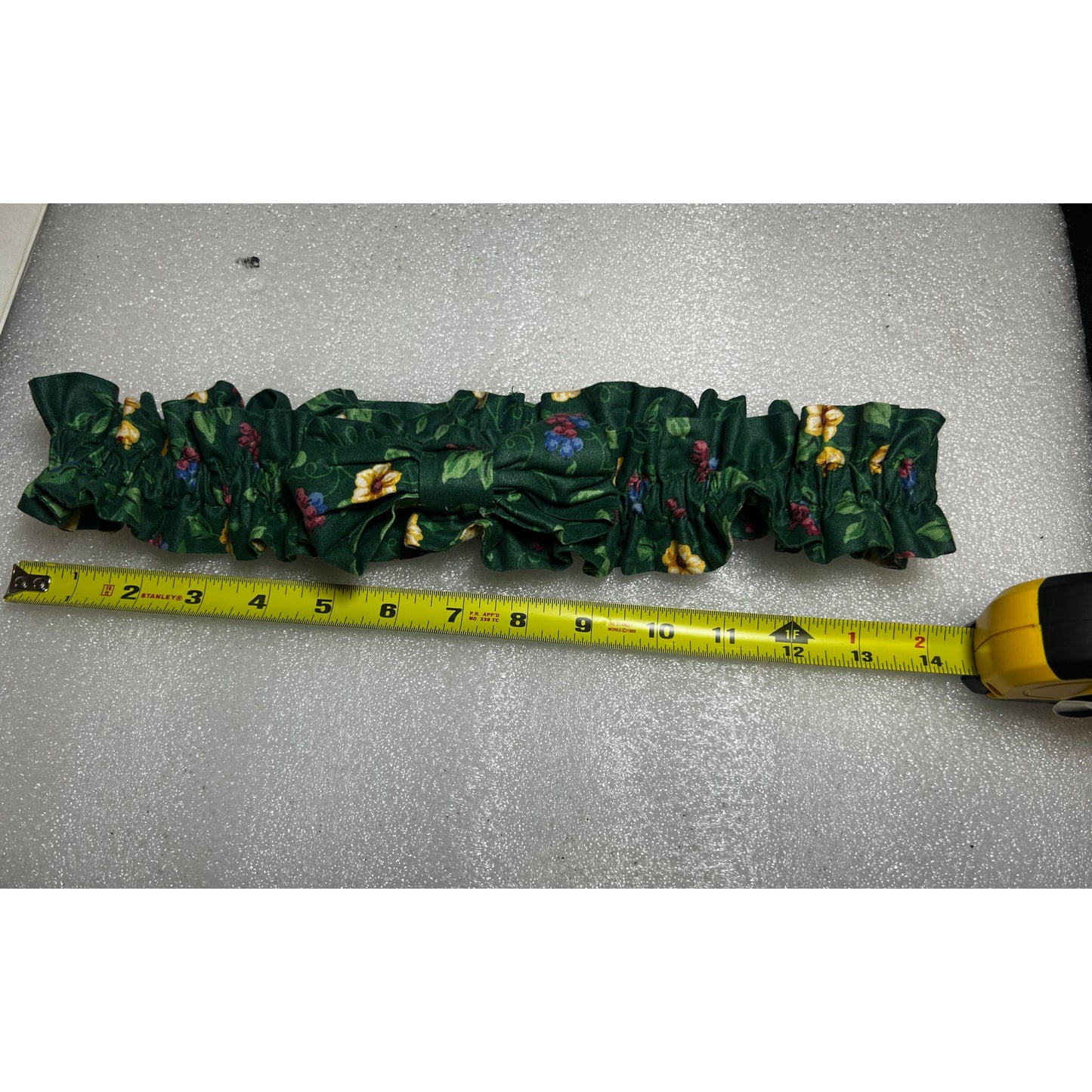 Longaberger Medium Basket Garter EMERALD VINE GREEN Fabric