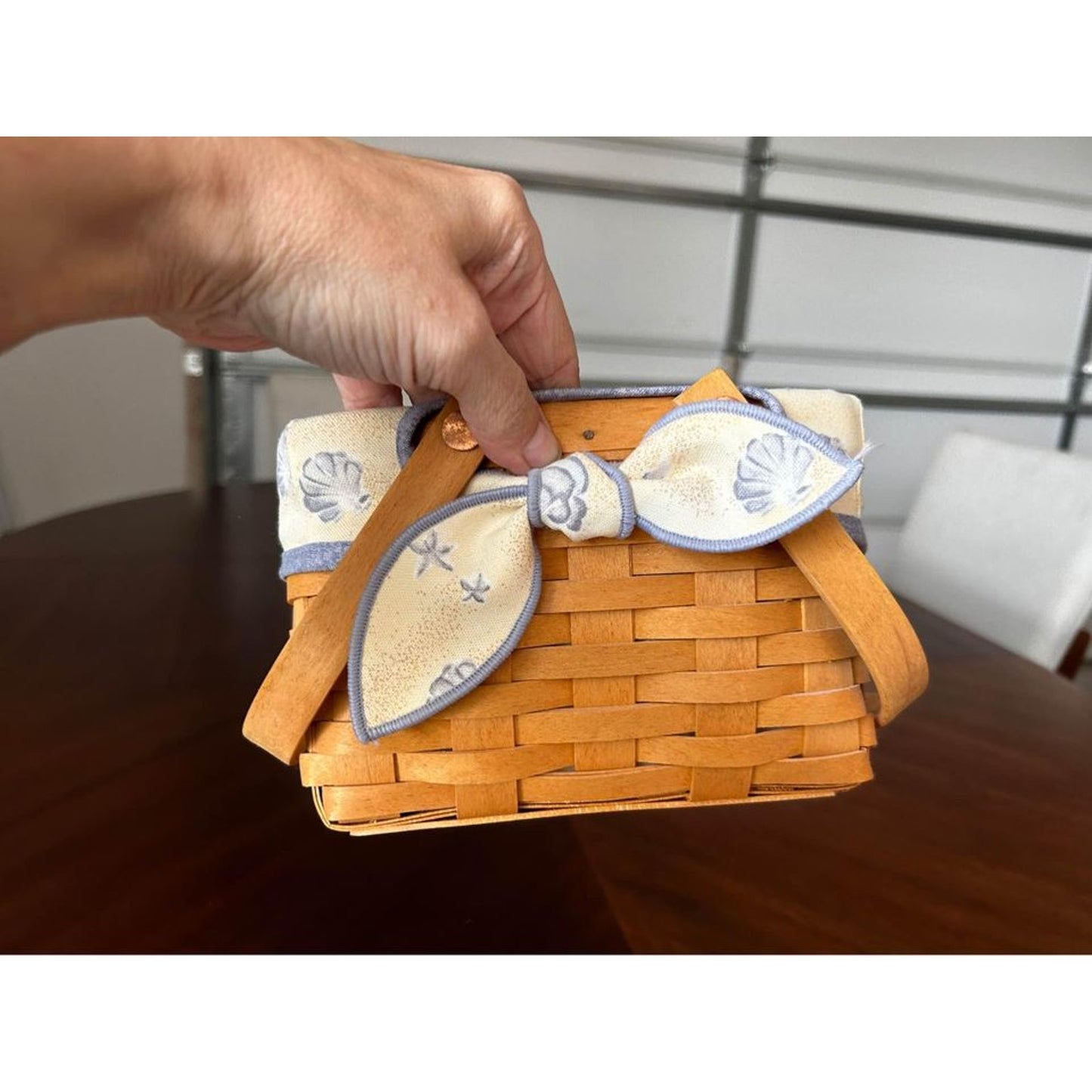 Longaberger Seashell beach basket combo