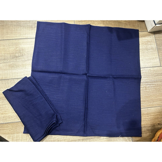Longaberger Baskets Napkins Indigo Blue fabric Set of 2