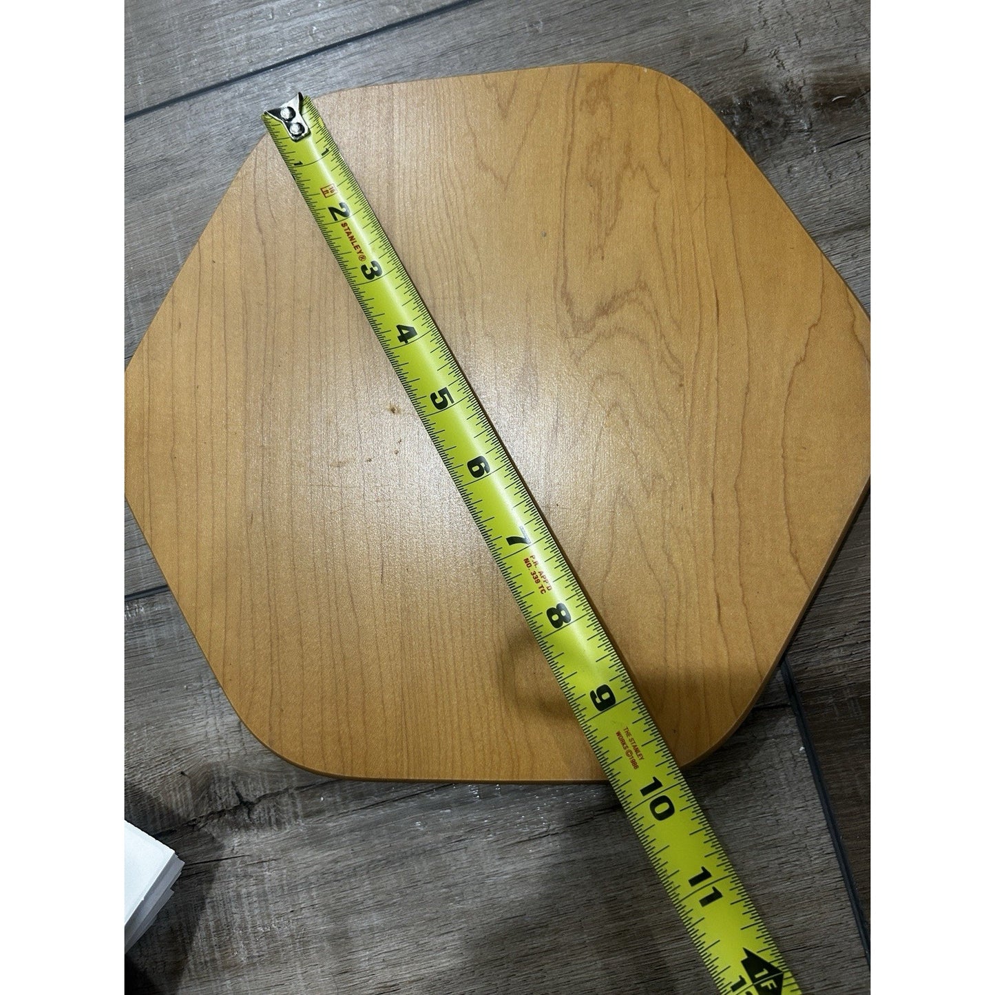 Longaberger 10” Generations Basket Lid Classic stain hexagon