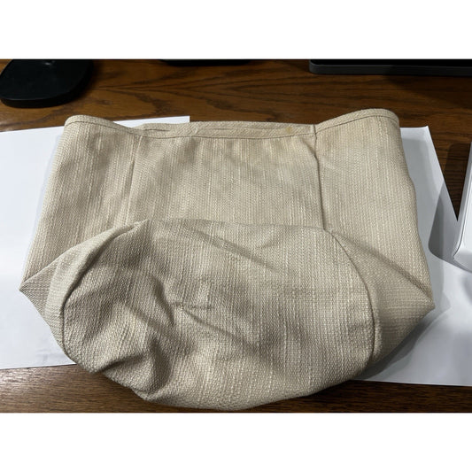 Longaberger XL CANISTER Extra Large Basket Liner Oatmeal tan fabric
