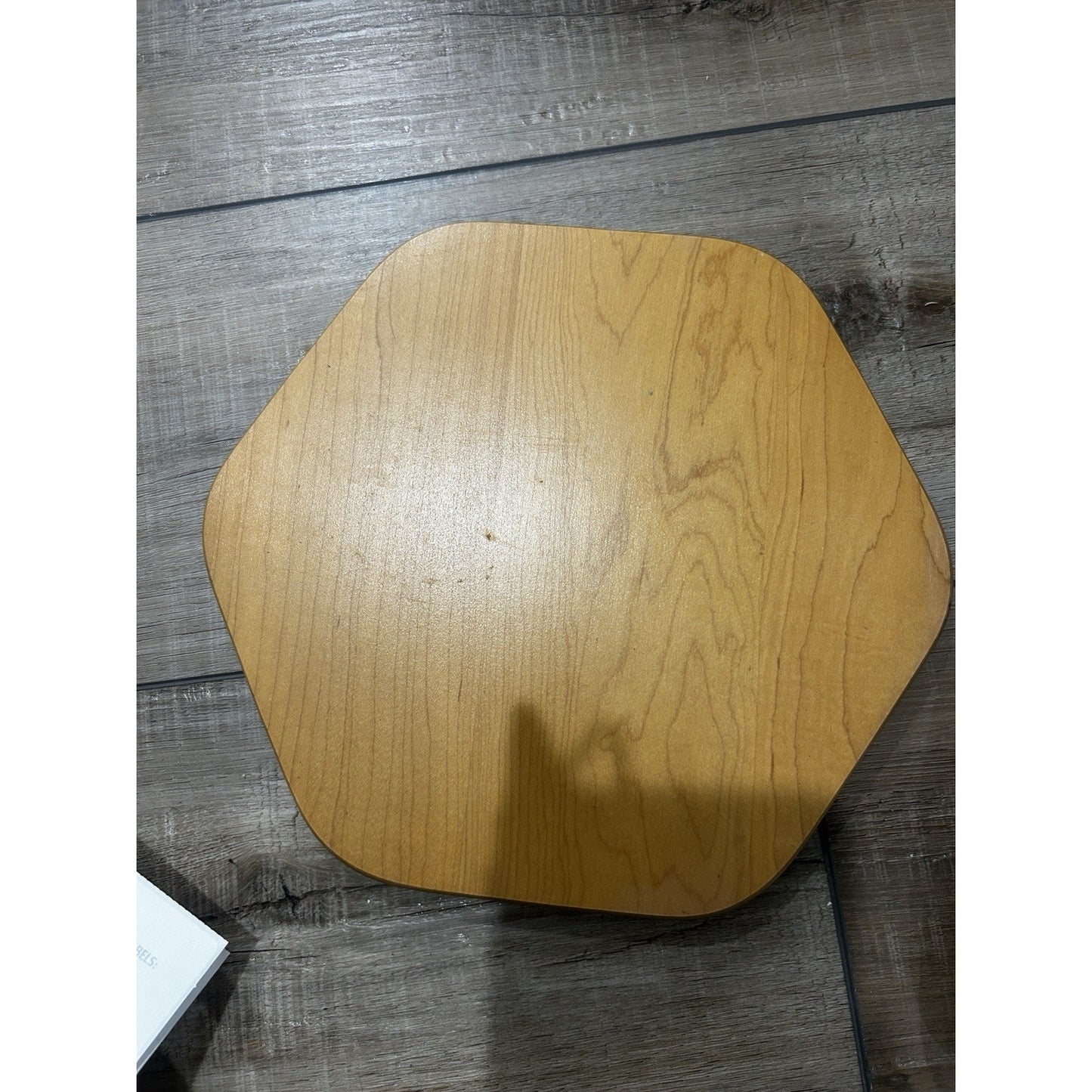 Longaberger 10” Generations Basket Lid Classic stain hexagon