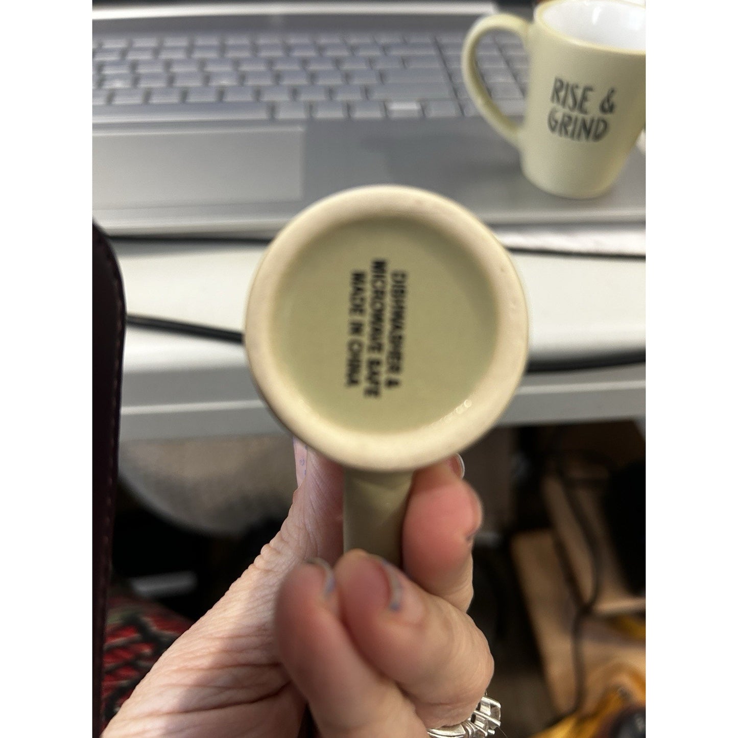 Espresso Cup Set Rise & Grind 3 Oz. Each Shot Glass Motivational