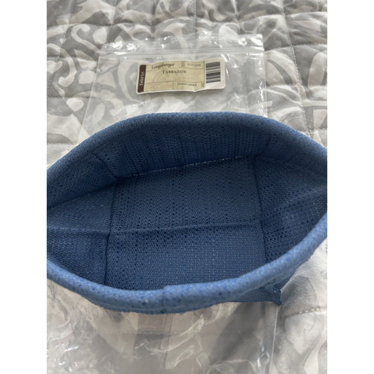 Longaberger Blue Tarragon Spice or Square Coaster Tote Basket Liner Cornflower