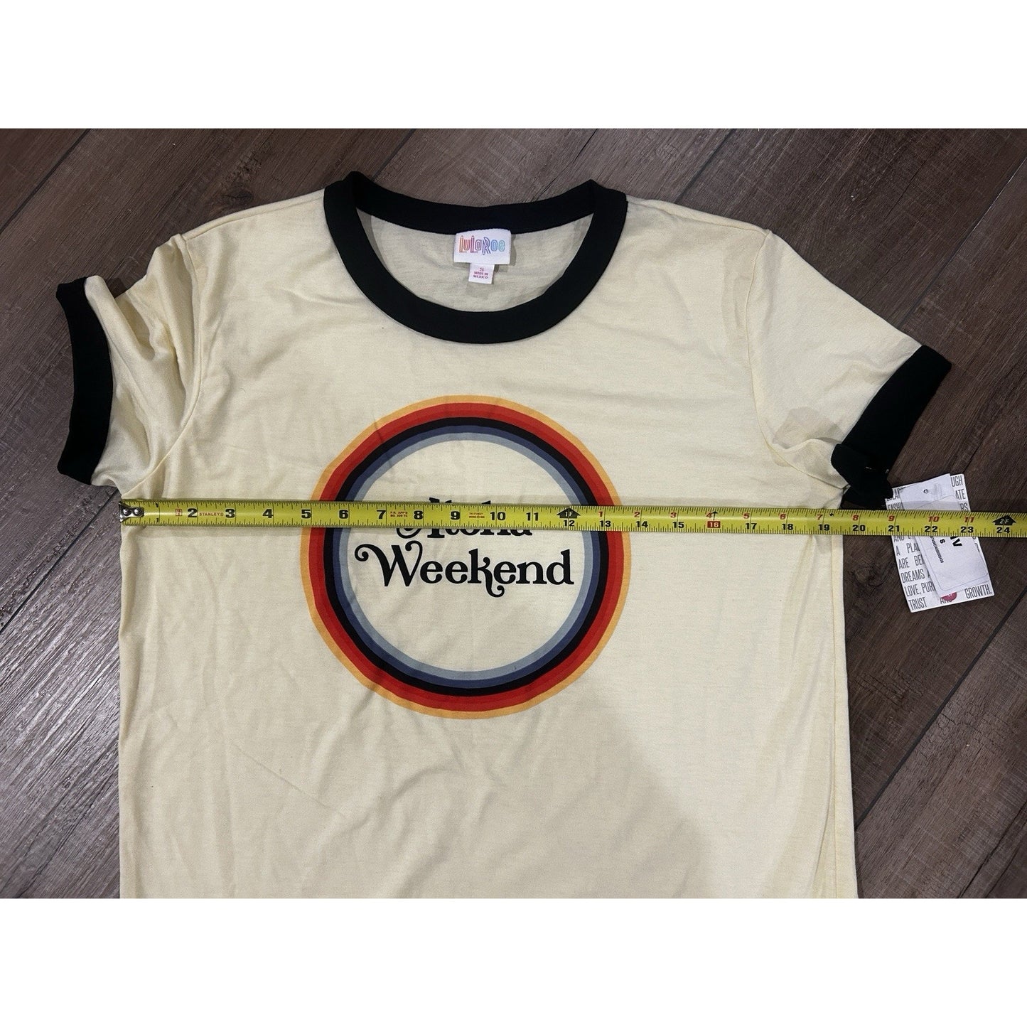 LuLaRoe Aloha Weekend Liv Small Graphic T Shirt Tropical Hawaiian S NEW!