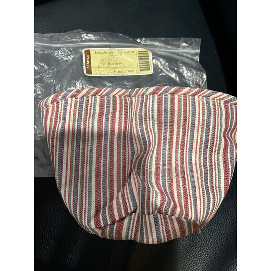 Longaberger Bouquet Basket Liner Market Stripe NEW