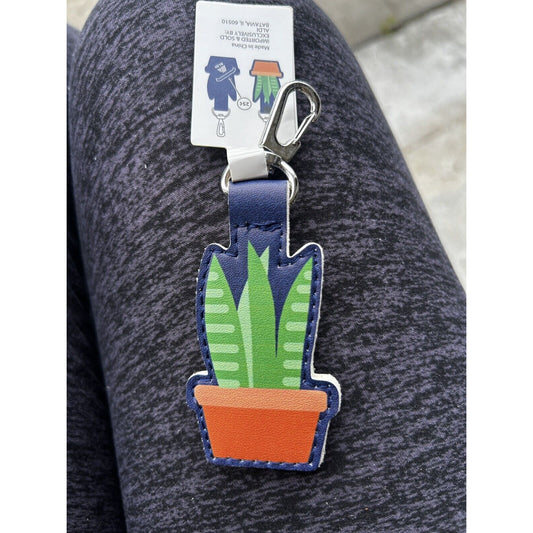 NEW Official Aldi Cactus Aloe Plant Quarter Keeper Key Chain Keychain