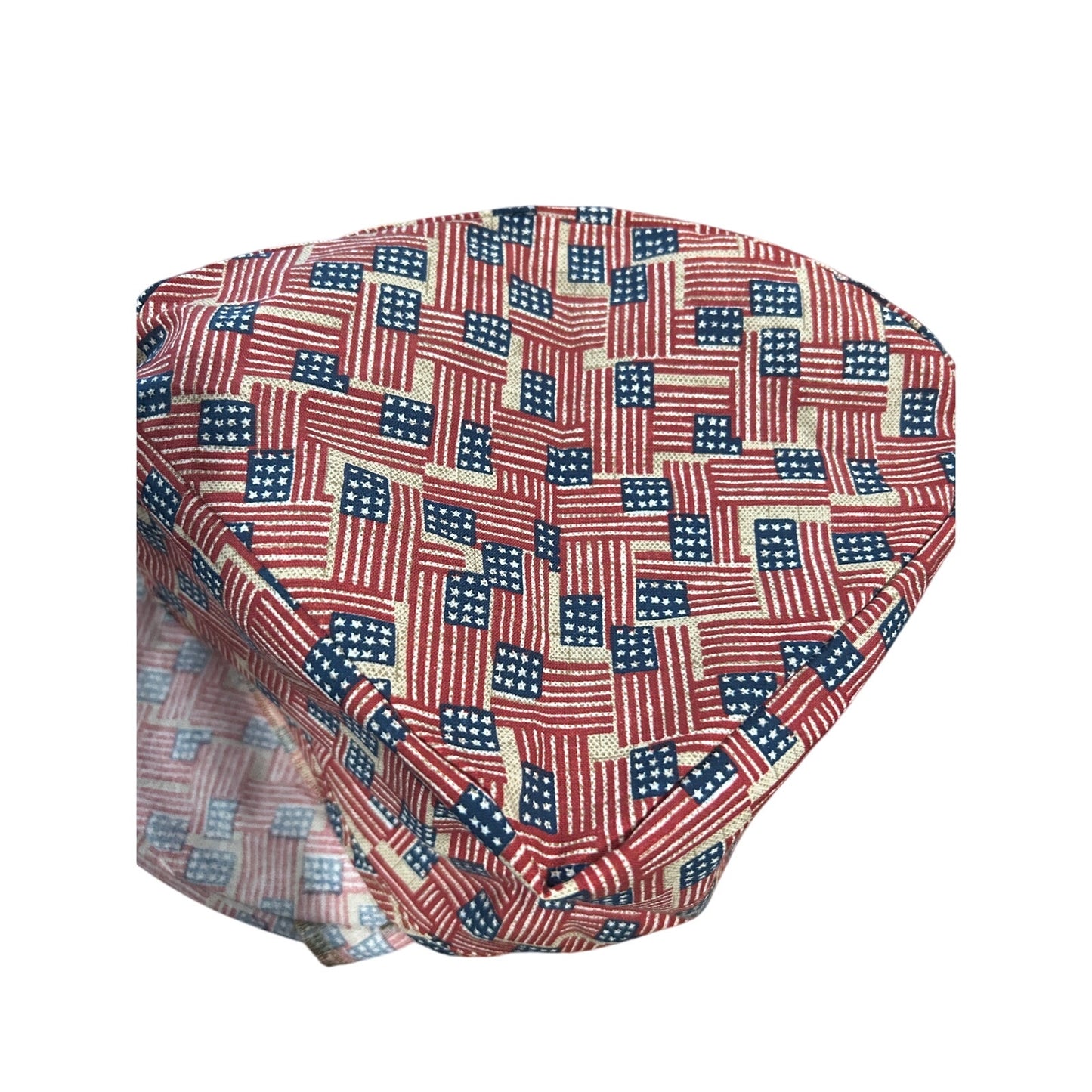 3 Longaberger LARGE CORNER Basket Liners OLD GLORY FLAG fabric Americana HTF