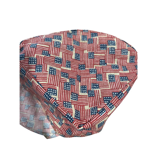 3 Longaberger LARGE CORNER Basket Liners OLD GLORY FLAG fabric Americana HTF