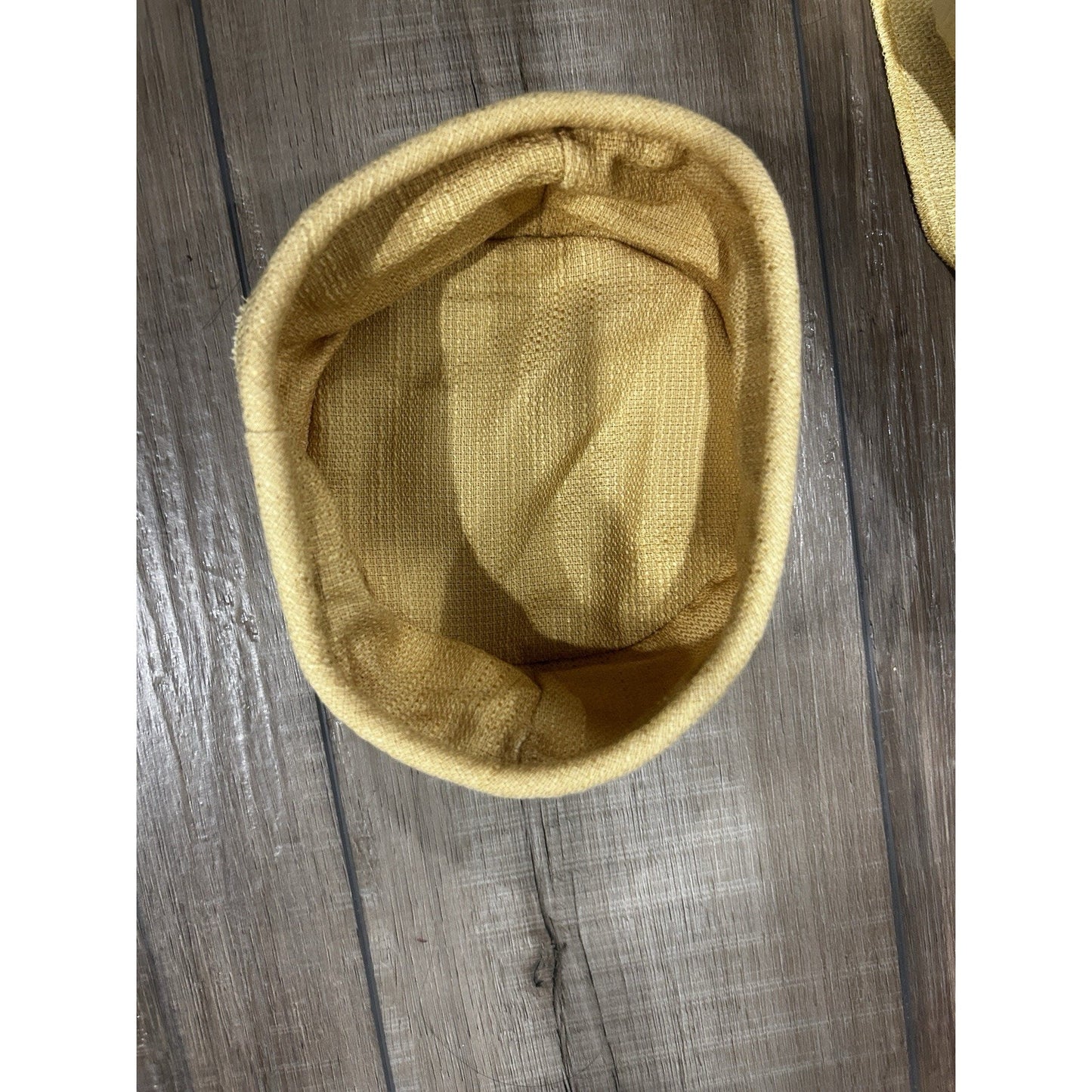 Longaberger BUTTON Basket liner Butternut yellow fabric