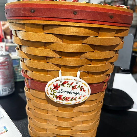 Longaberger SNAPDRAGON basket combo