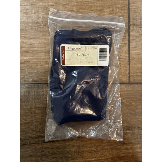 Longaberger SMALL FRUIT Basket Liner INDIGO navy blue Fabric NEW