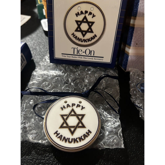 Longaberger Basket Hanukkah Star Of David Round Basket Tie On Chanukah Ornament