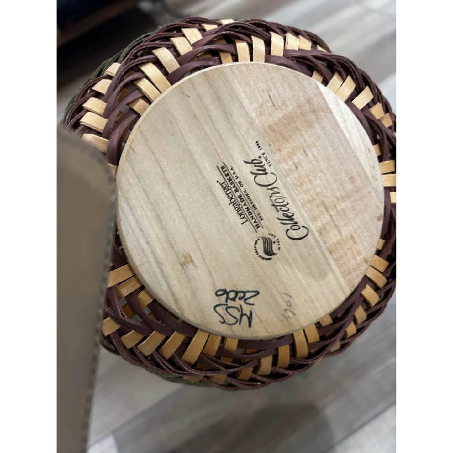 Longaberger Collector's Club Giving Basket 2006 USA Aztec weave