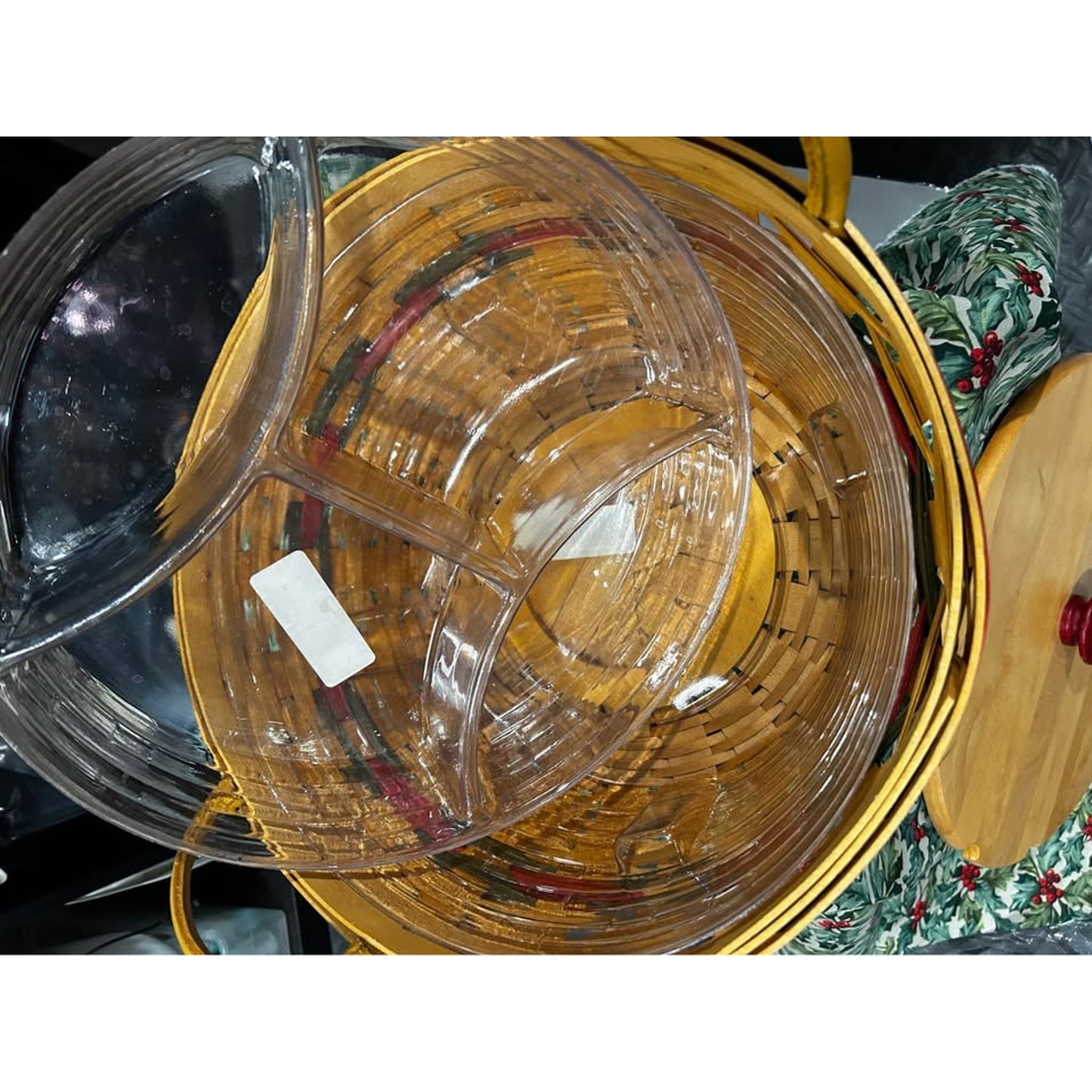 Longaberger Pinecone Basket Christmas Holiday Hostess