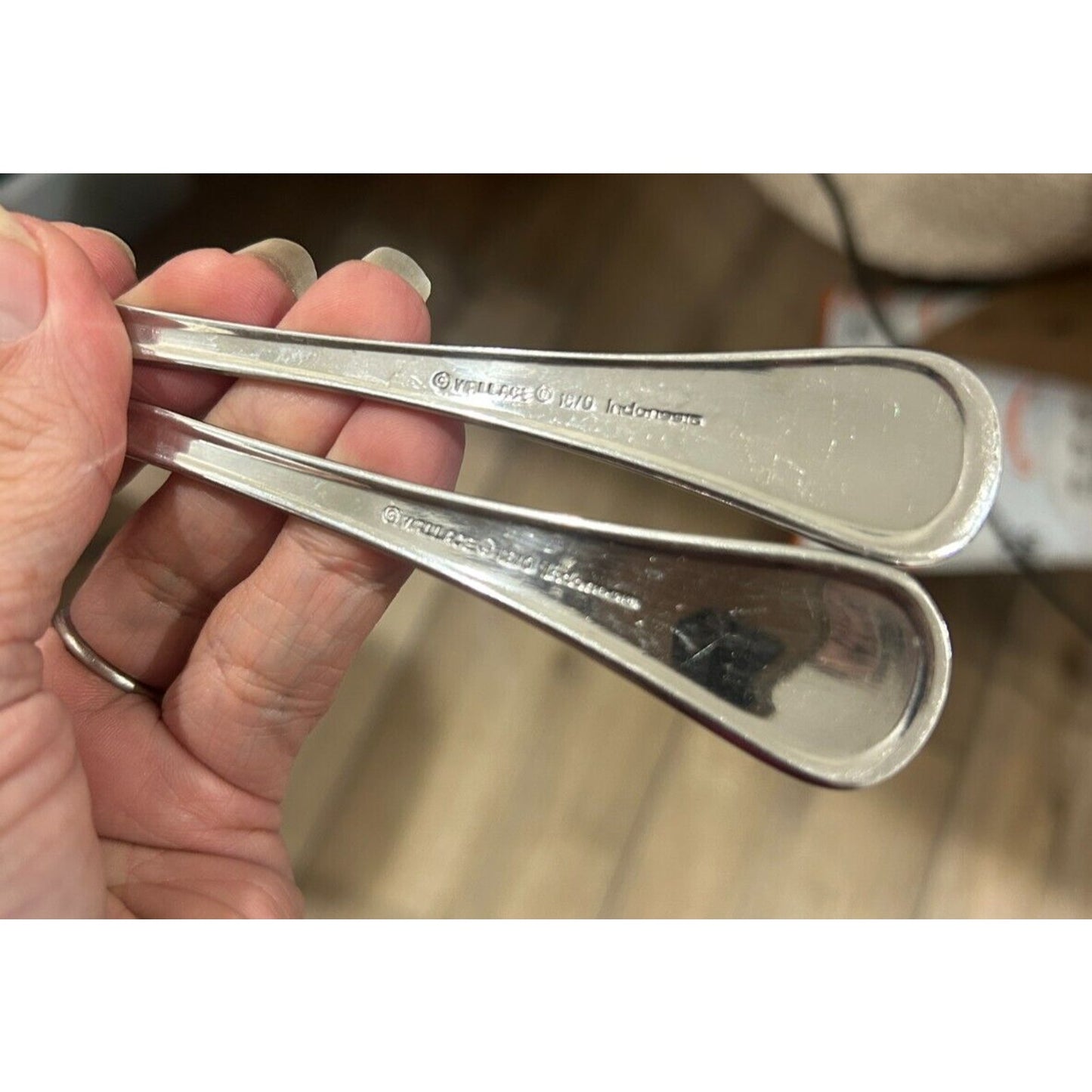 Wallace 18/10 Stainless Steel Basket Design Serving Spoon & Fork Longaberger