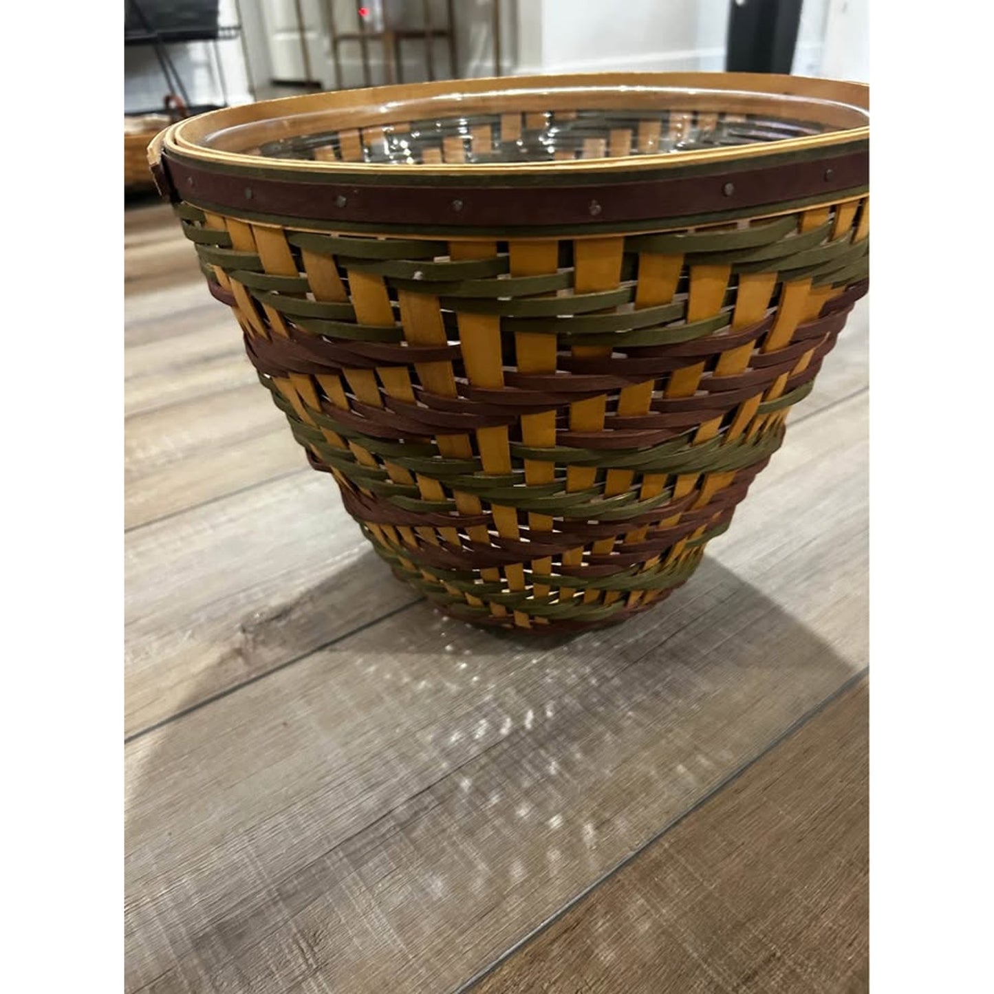 Longaberger Collector's Club Giving Basket 2006 USA Aztec weave