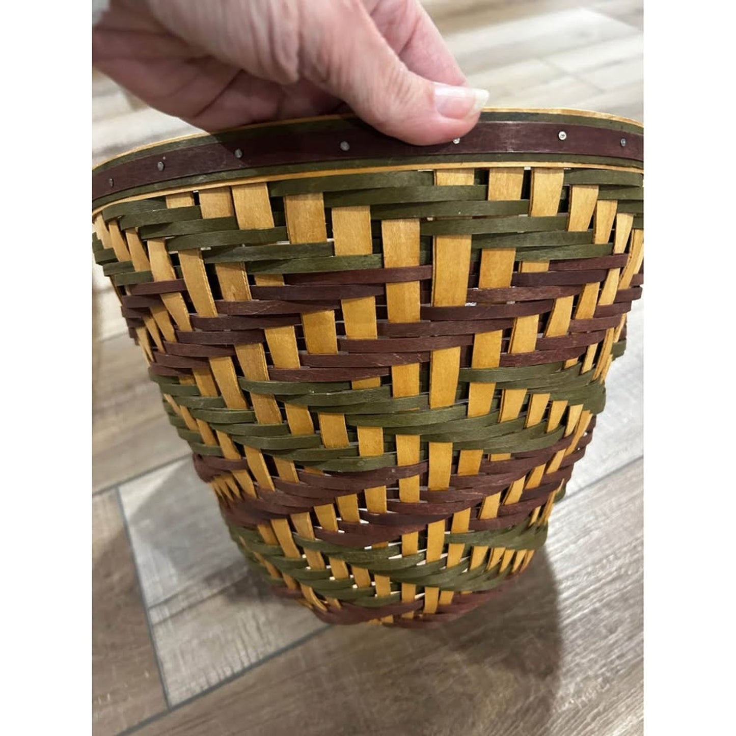 Longaberger Collector's Club Giving Basket 2006 USA Aztec weave